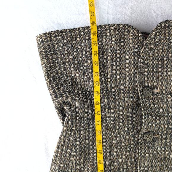 Vintage Doncaster Tapestry 100% Silk Fitted Blazer Women's Size 10 Shoulder Pads - Picture 7 of 8